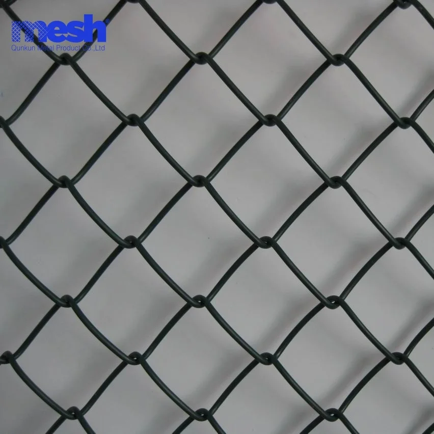 Anping wholesale high quality used galvanized pvc coated 6 gauge chain link fence