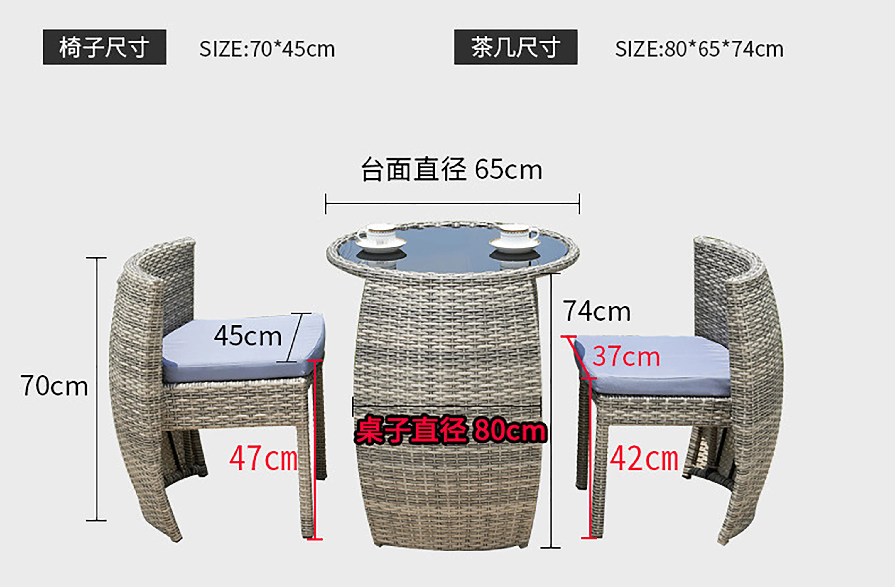 Modern outdoor rattan furniture outdoor patio furniture sets wicker bistro wicker patio set