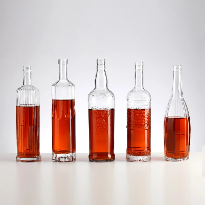 100ml 200ml 375ml 500ml 700ml 750ml 1000ml glass vodka gin tequila luxury glass bottles