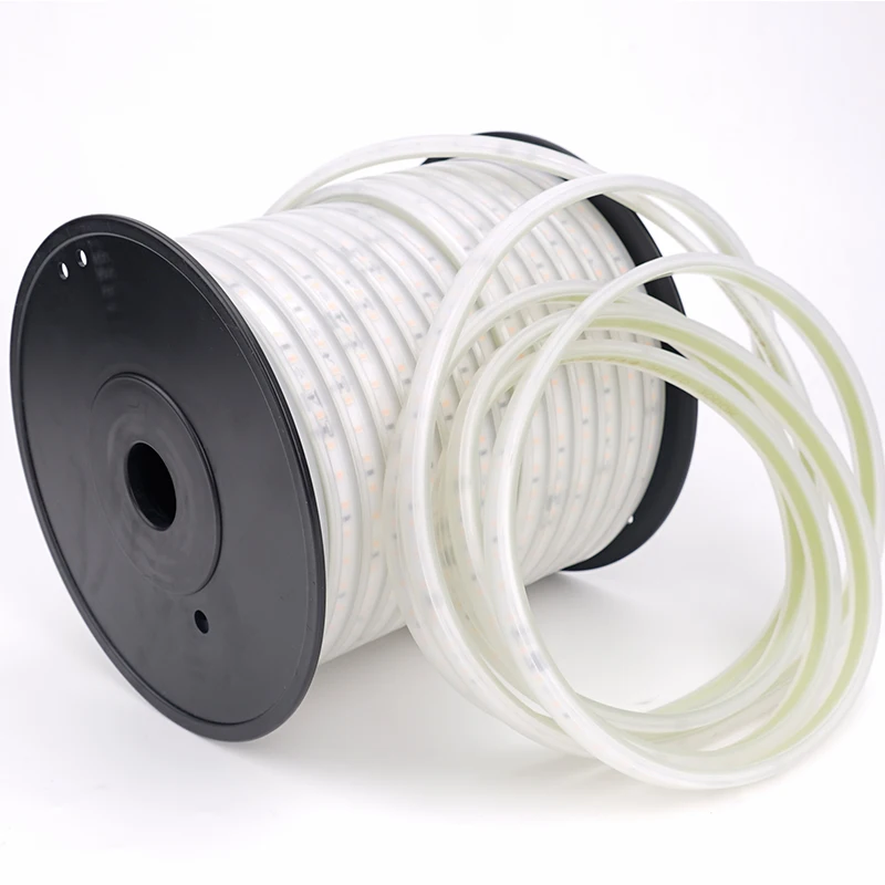 10M led strip 2700 - 6000 24 volt cri 97 Flexible custom led strip Light 220V 120leds waterproof led strip light bar + EU plug