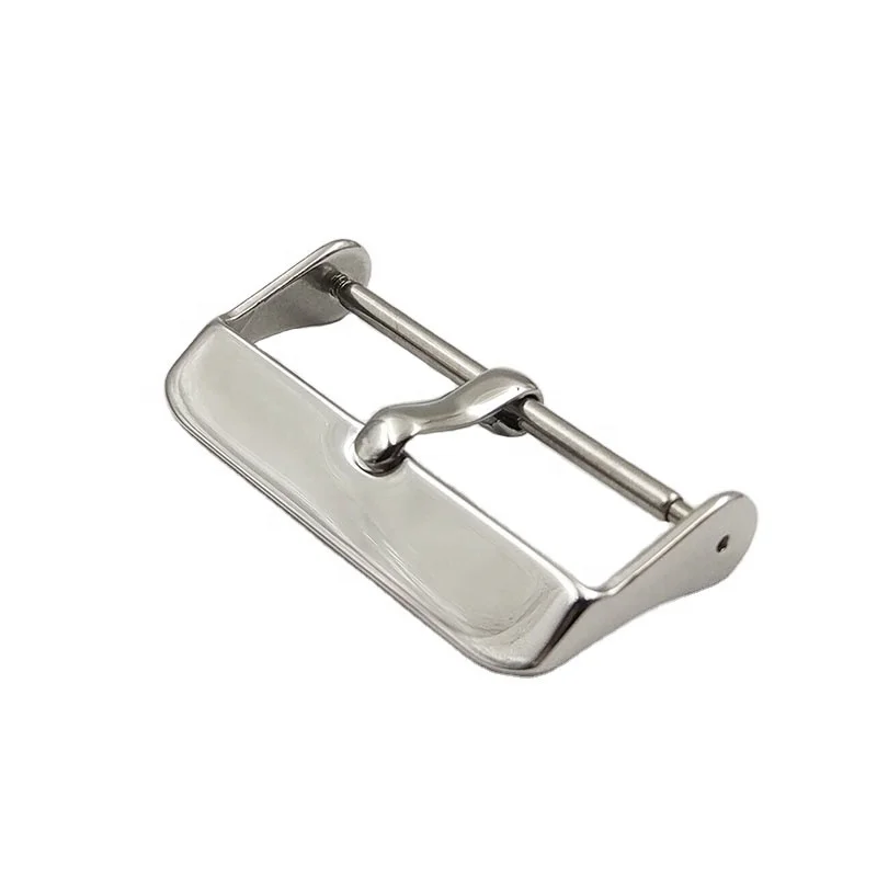 wholesale cheap watch buckle 30mm polished silver 304/316L stainless steel spring bar watch band buckles