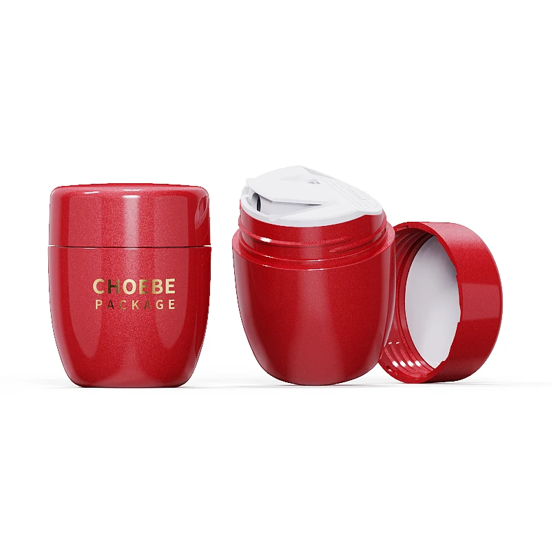 Choebe 15g Facial Cleansing Empty Plastic Cosmetic Container 30 ML Cream loose powder Jar with Lid