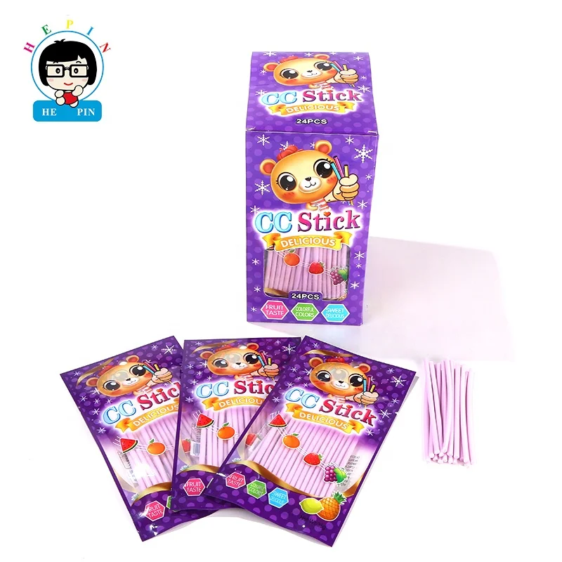 Wholesale OEM Order CC Stick Candy Powder Candy Sweet Fruit Flavor Hard Candy For Kids