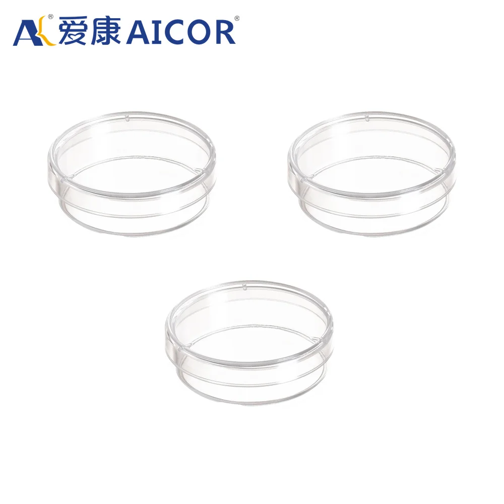 Wholesale Transparent Disposable 3.5Cm Round Sterile Plastic Bacterial Culture Plates For Laboratory