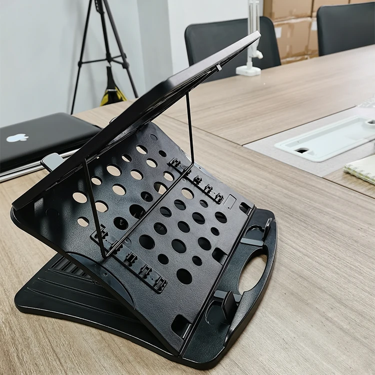 Great roc Laptop Stand 360 Rotating Swivel Laptop riser for Desk Plastic Computer Stand 2 layer  notebook Computer Stand plastic