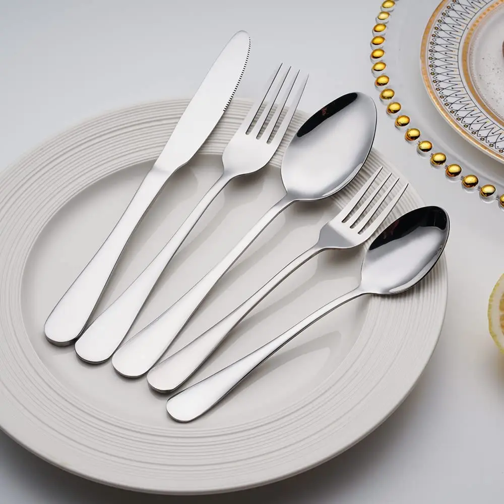 Promotion Cutlery Set Silver Rose Gold Silverware Royal Prestige Flatware
