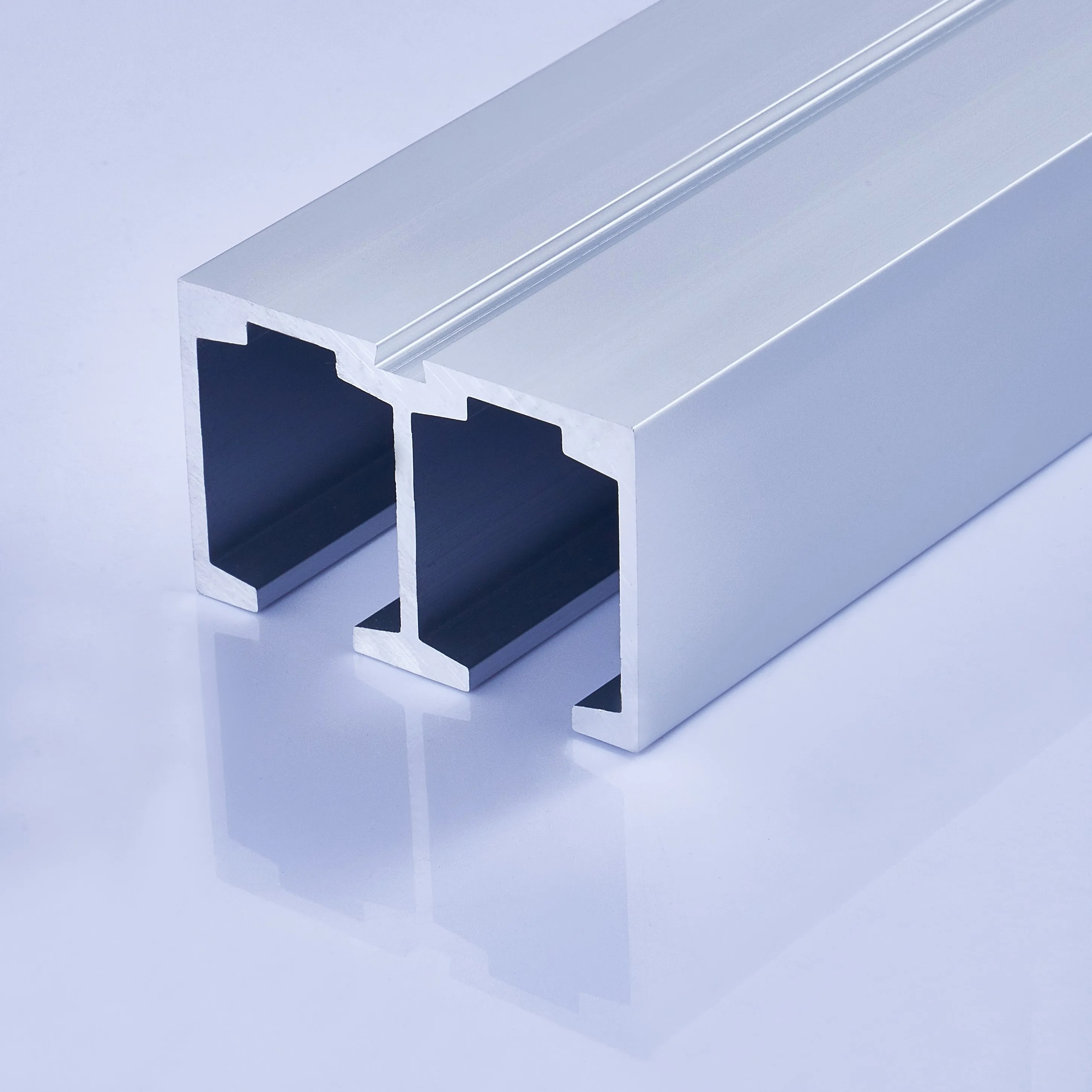 
2020 Hot-Selling Bathroom Accessories Electrophoresis Champagne Customized Aluminium Rail For Sliding Door 