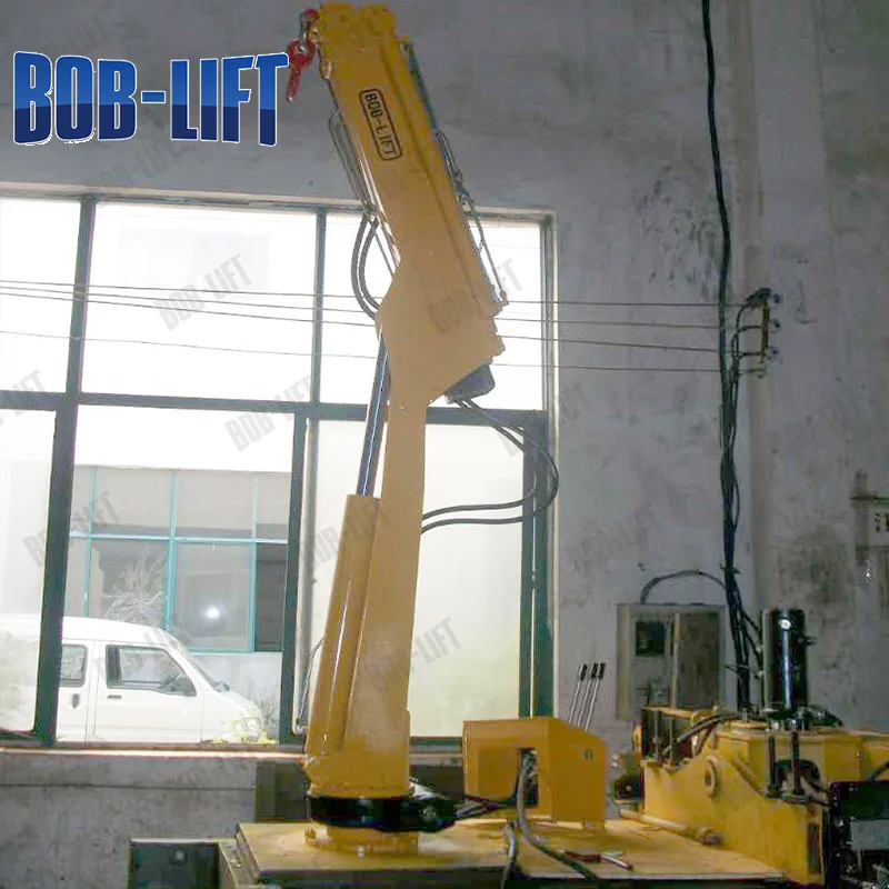 Safty portable tow truck bed crane for sale