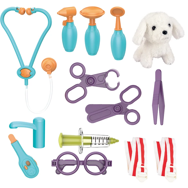 Newest Product Preschool Children Pretend Play Doctor Set Toys 2 in 1 Draw-bar box Design Medical Tool Doctor Kit toys for Kids