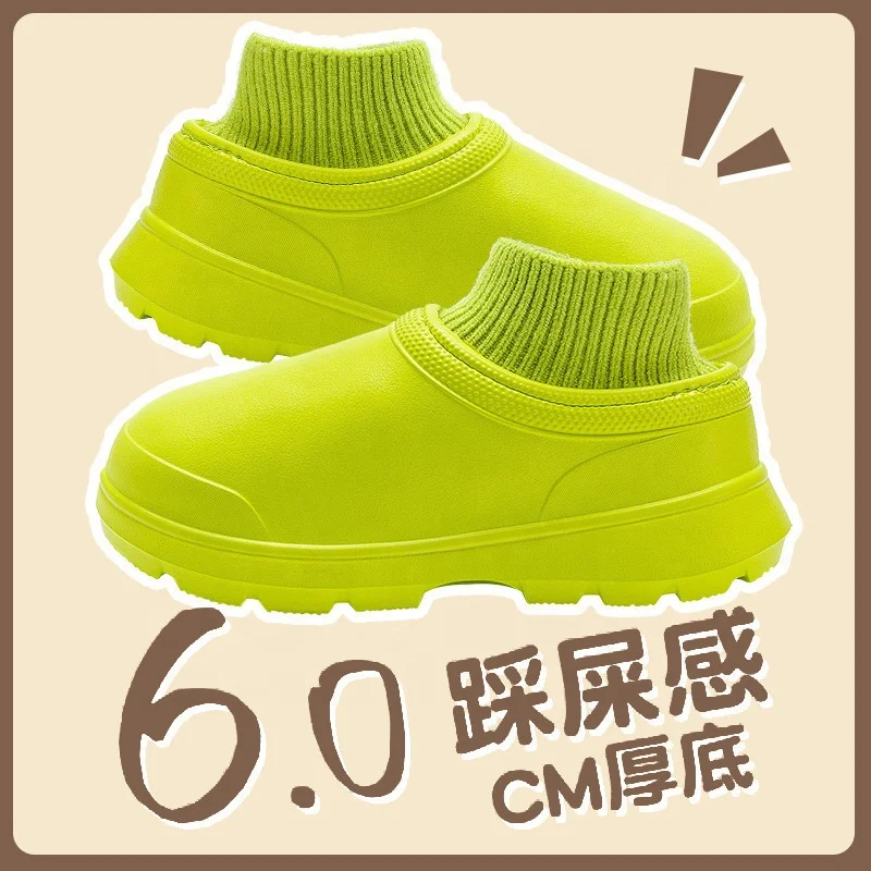 STNM slip winter unisex adult warm sandals fur slides slippers house Plush shoes antiskid waterproof fur clogs shoes