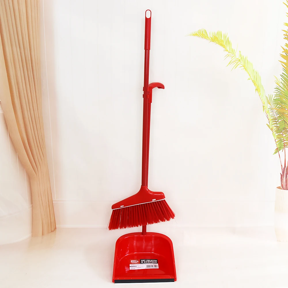 Long Handle Household Plastic Brush Plastic Set Broom and Dustpan Set Household Cleaning Tool