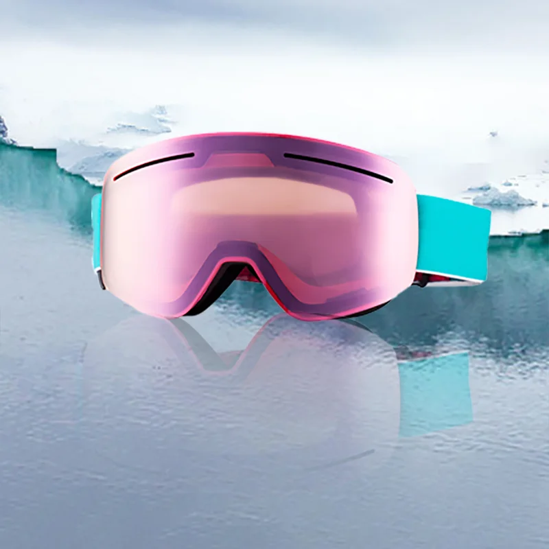 Hot Sale New Design Ski Goggles UV Protection Wint Green Ski Folding Goggles Polarized Sponge Shock Absorbing Goggles