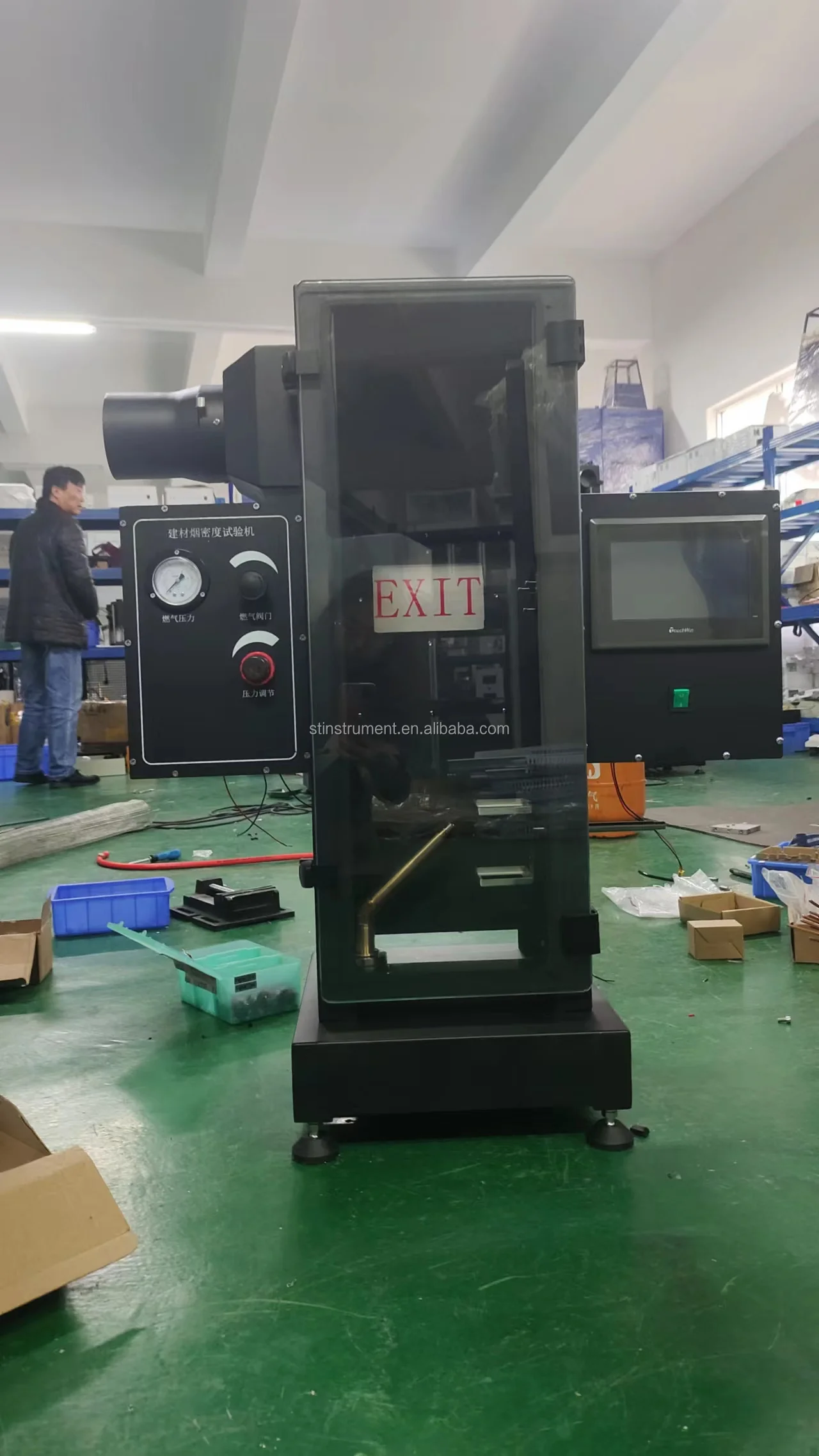 Automation Type Building Material Smoke Density Tester, Building Material flammability tester chamber factory best price