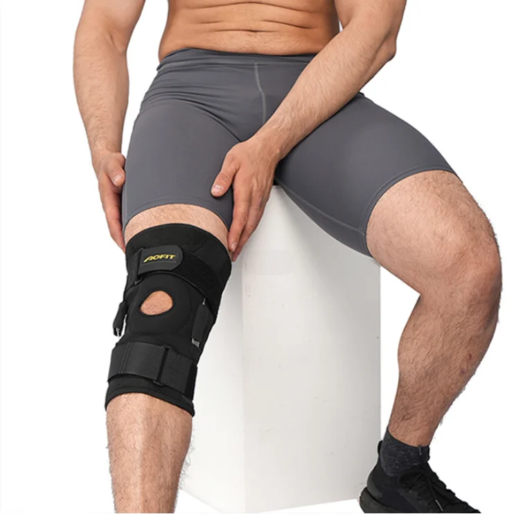Wholesale Custom Breathable Folding Plate Steoarthritis Orthopedic Hinged Knee Brace Support