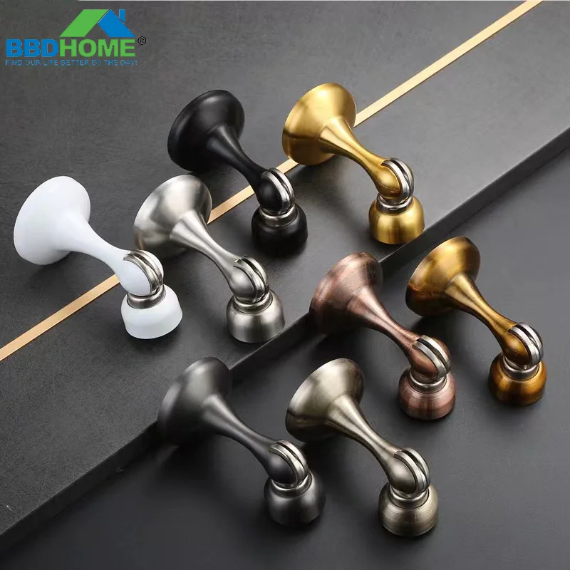 BBDHOME High quality stainless steel windproof silent indoor door anti-collision strong magnet Door stopper