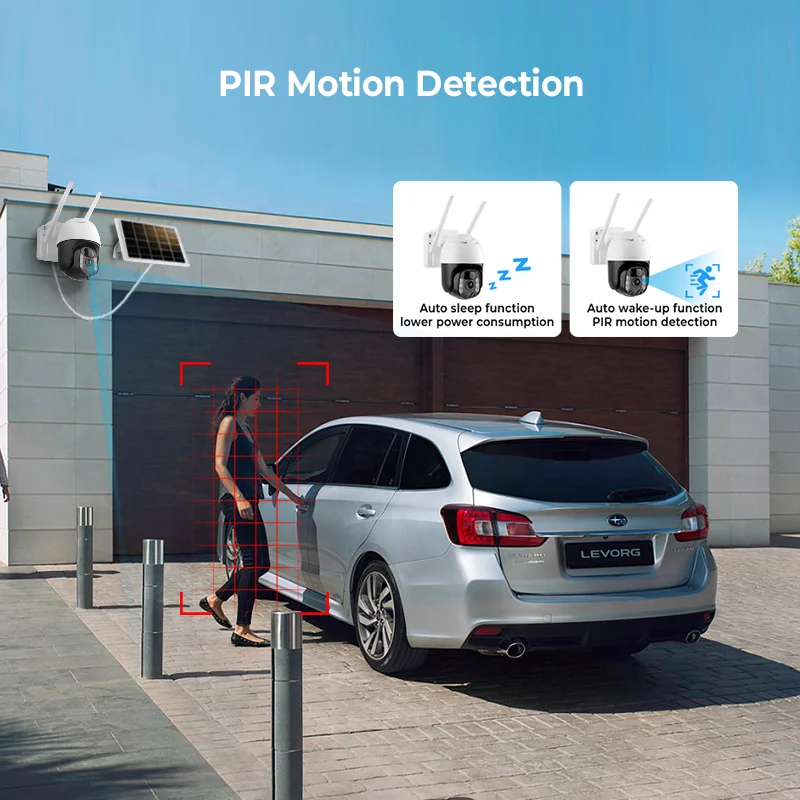 Manufacturers wifi 4G sim card solar battery powered ptz camera humanoid auto tracking wireless 4g solar surveillance camera