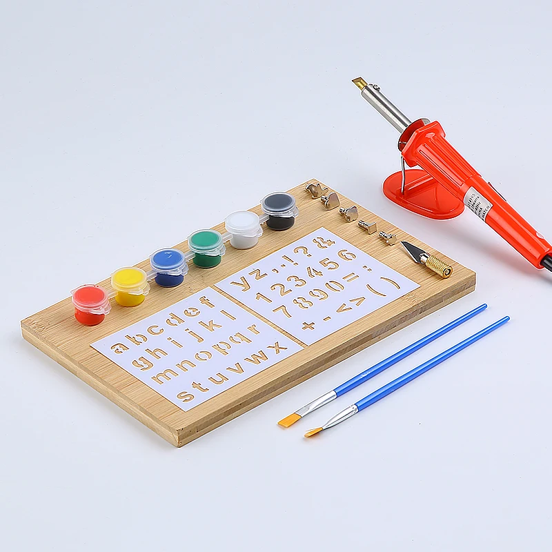 Brand Wood Burning Kit Soldering Iron 25w Adjustable Temperature Circuit Board Branding Tool