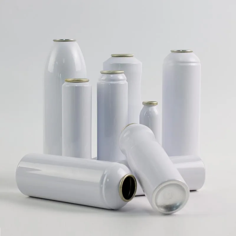 Aluminum oil can filling with pure olive oil used for cooking with olive sprayer