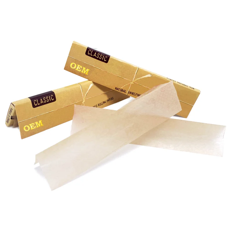 Manufactured Designed Custom Rolled Cigarette Papers Utra Thin Rolling Paper King Size Cartine King Size Rolling Paper