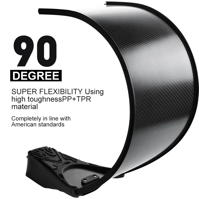 2024 Removable Snorkeling Flippers Foot Pocket Free Diving Fins Pure Carbon Fiber Soft Long Blade Freediving Fins For Adult