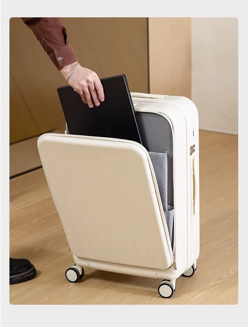 YX16771-ABS PC  Luxury Luggage with Aluminum Alloy Tie Rod   Fashion Luggage Factory Sale Package Fashion Luggage with Wheels