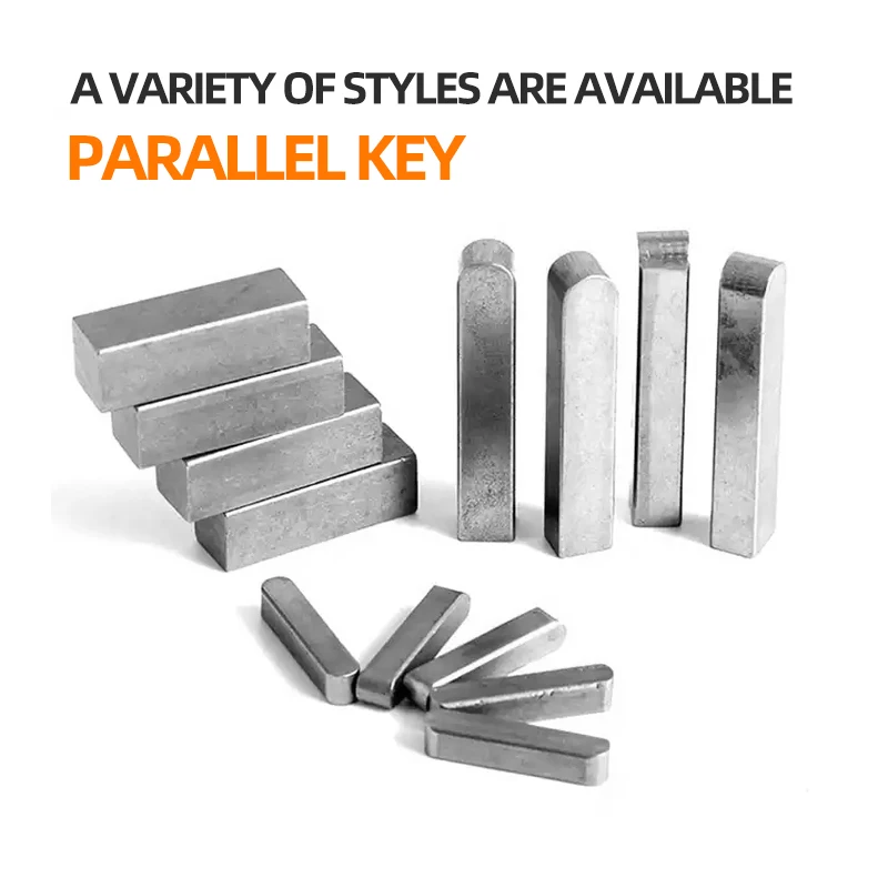 All Sizes Stainless Steel DIN6885 GB1096 Type A Double Round End Shaft Flat Parallel keys