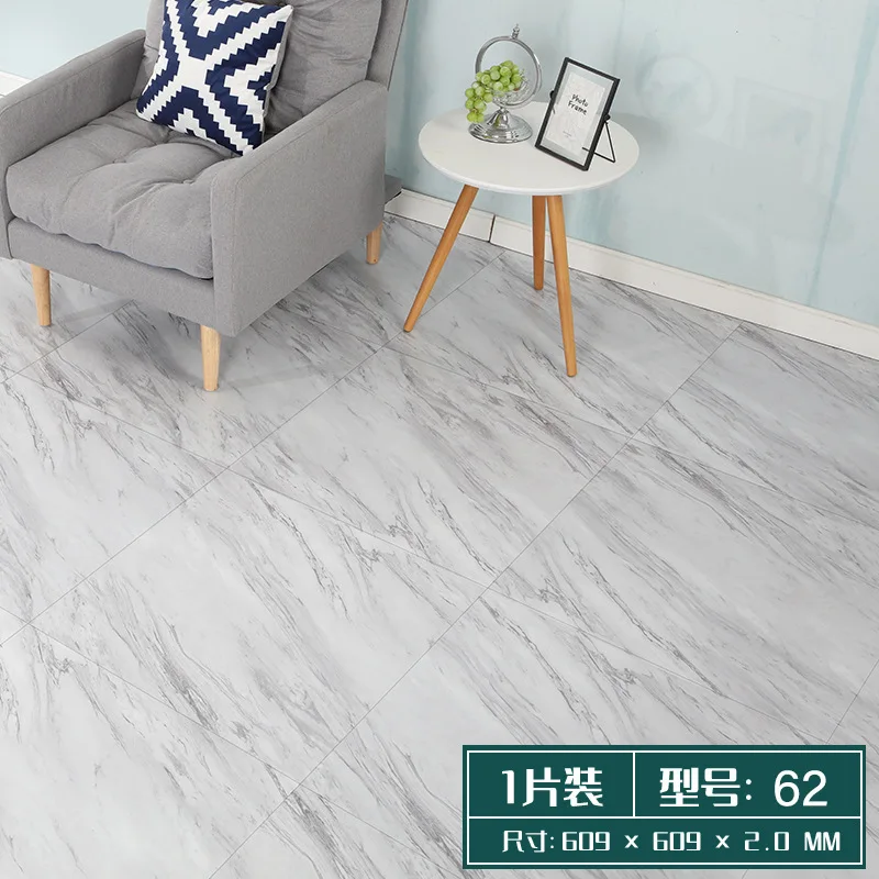 commercial vinyl plank flooring 60*60cm Self-adhesive Floor Easy installation PVC  Tiles luxury vinyl  flooring waterproof