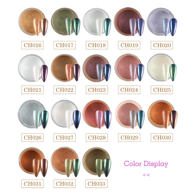 Multiple colors available chameleon mirror powder dip nails quick dry nail beauty dip powder