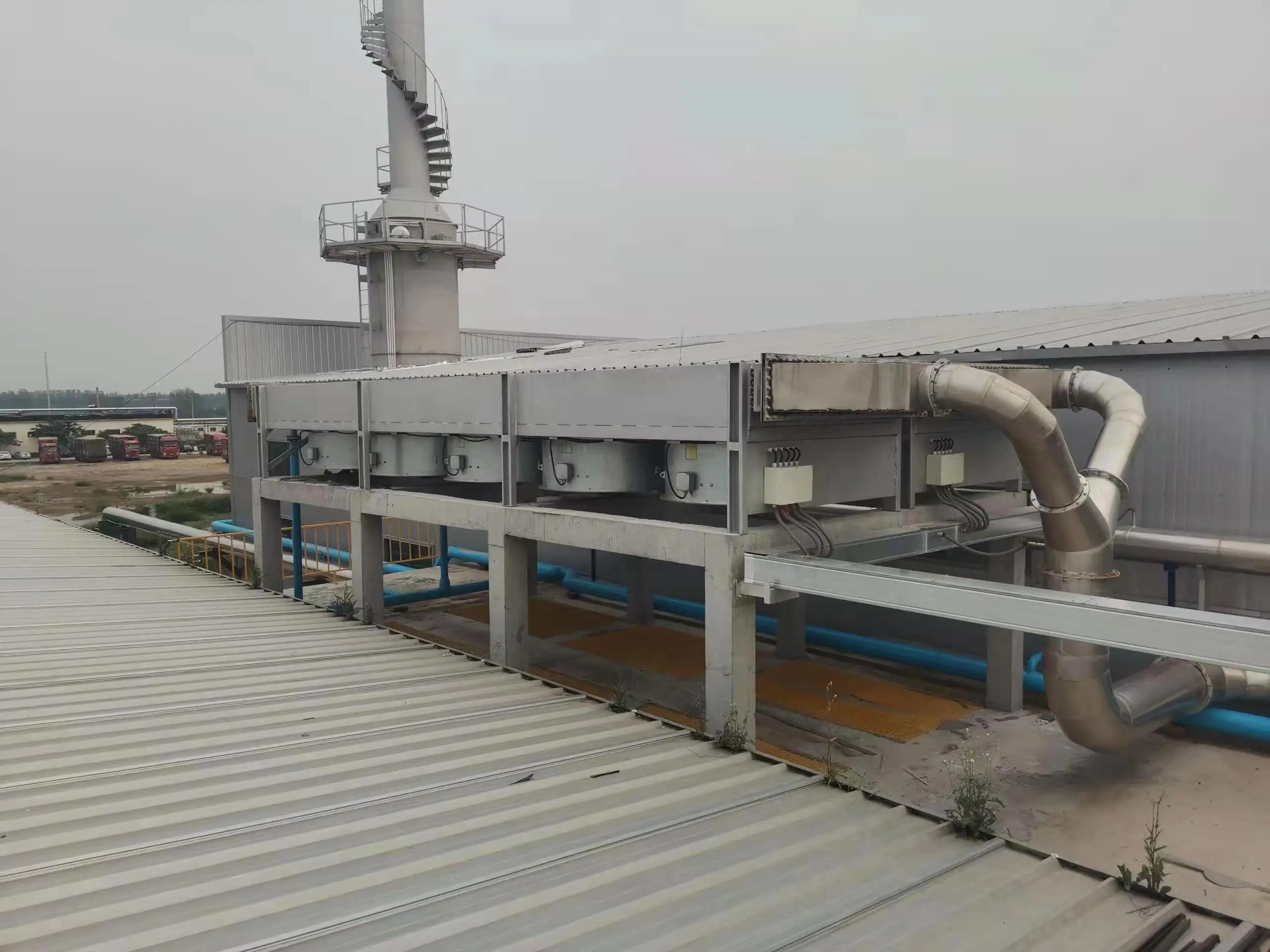 Advanced design   air cooler condenser for meat bone meal