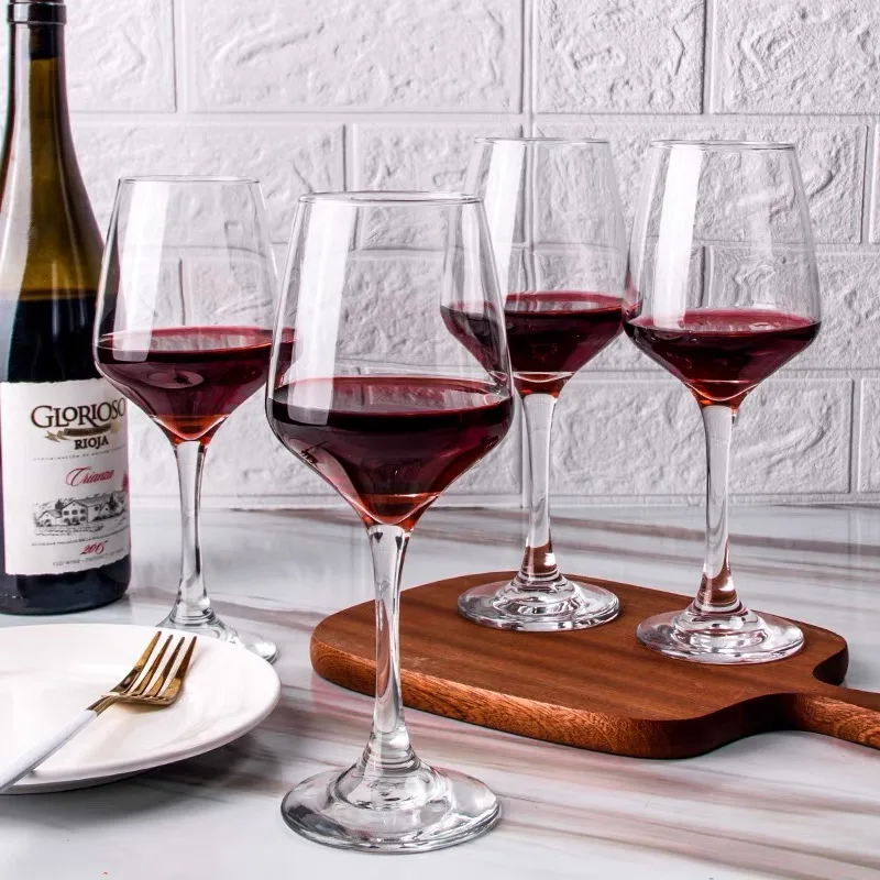 Factory Wholesale Cheap High Quality Long Stem Wine Glasses Wine Glass White Red Customized Logo Retro Wine Glasses