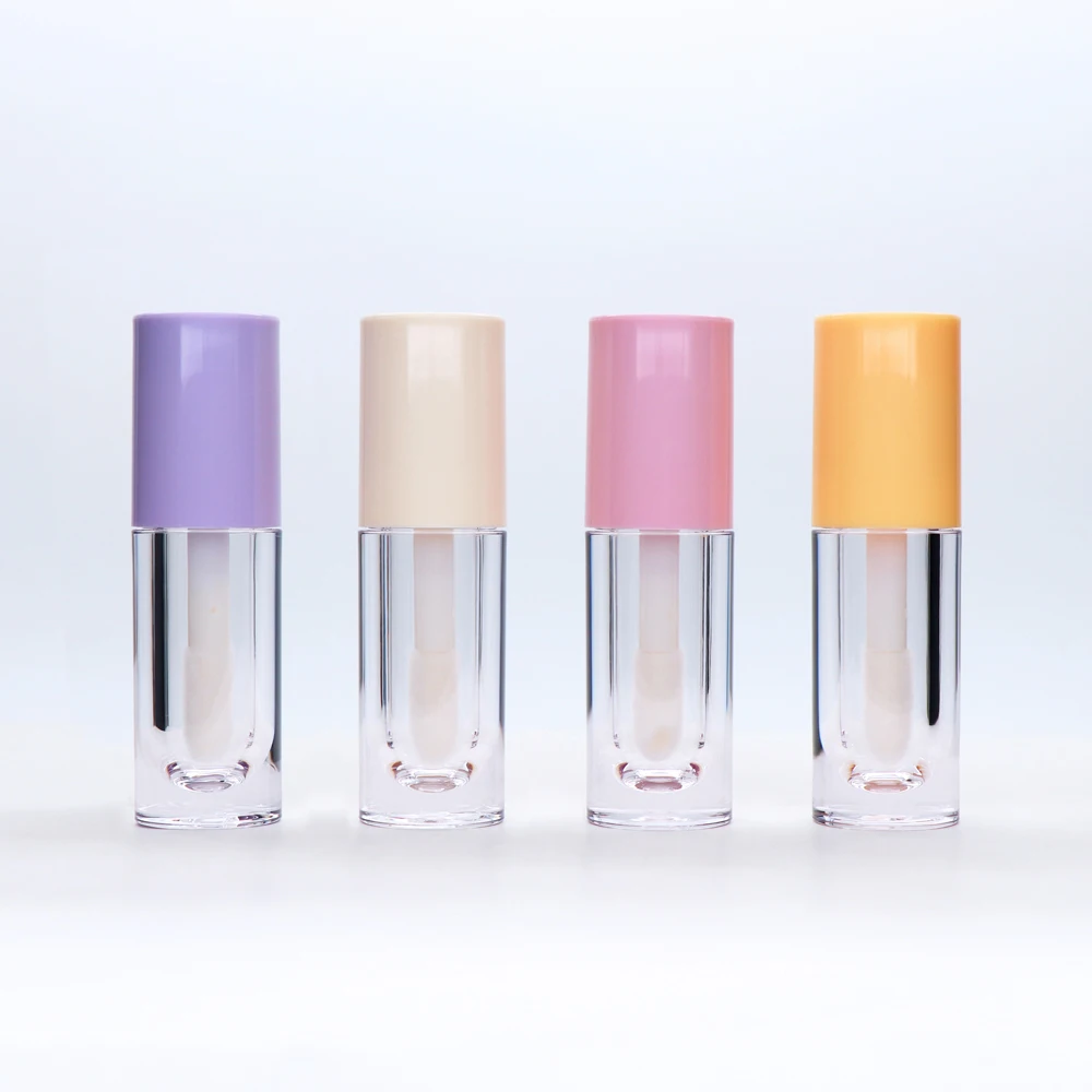 High Quality vintage candy colors pink  cute lip gloss tube Empty Gloss Tube
