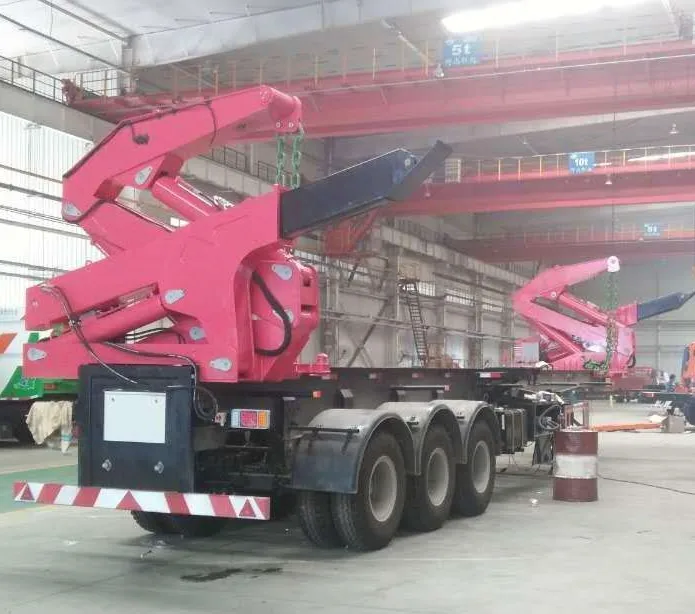 SELF  LOADING & UNLOADING  20ft/40ft container side loader trailer