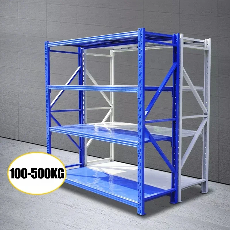 Industrial Heavy Duty Shelving Garage Market Warehouse Shelf Racks Storage Steel Supermarket Shelves