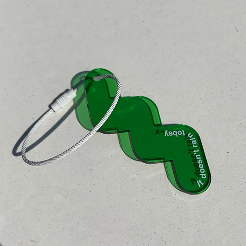 custom designer transparent color acrylic keychain girls charms clear acrylic key ring