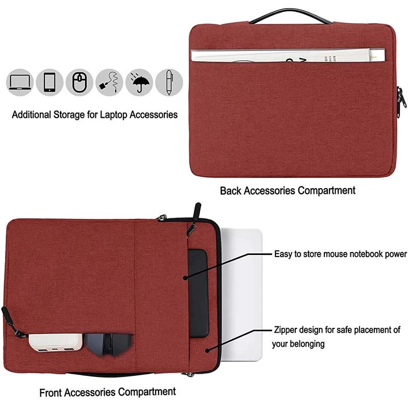 Custom 13 14 15 15.6 Inch Laptop case Sleeve Eco Friendly Recycled Rpet Bag