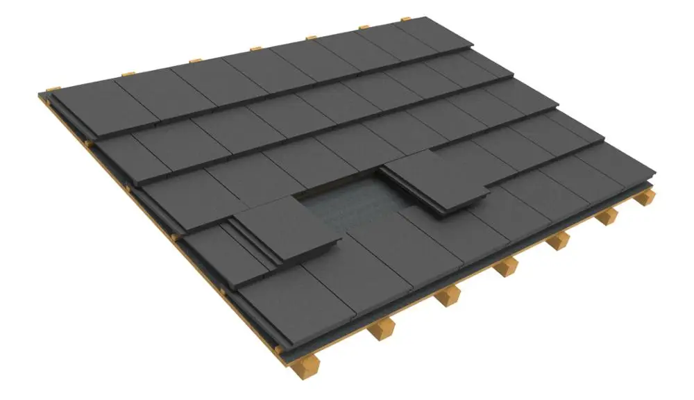 solar PV  panel  flat tile  replacement of  roof racking system