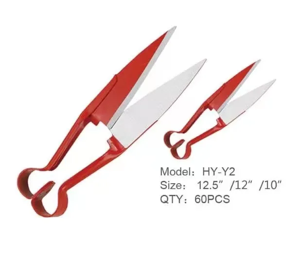 Portable Handheld Sheep Scissors Double Bow Lamb Wool Show Sheep Clipper Handle Sheep Shears
