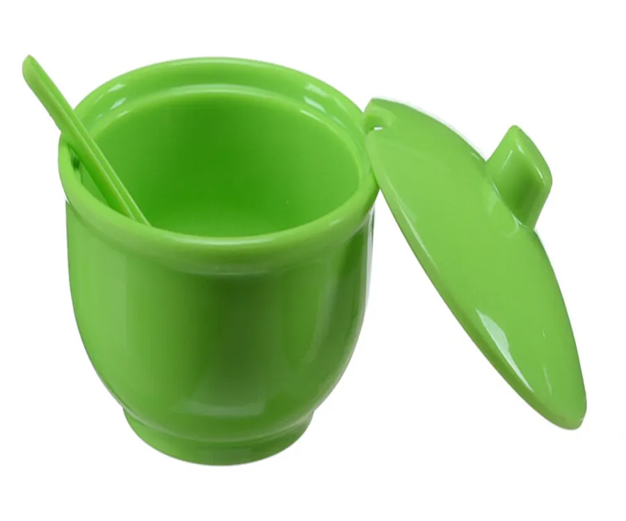 
Green plastic seasoning bottle melamine seasoning jar 