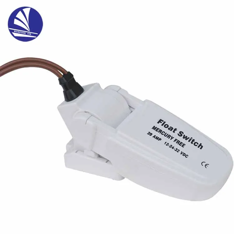 Bilge Pump Float Switch 12V 24V 32V Ignition Protected Mercury, White