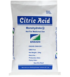 Food additive citric acid, factory supply Citric Acid Monohydrate