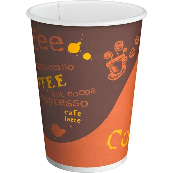 custom wholesale best sell paper cup disposable take away hot drink paper cups for coffee with lids 12 16 oz