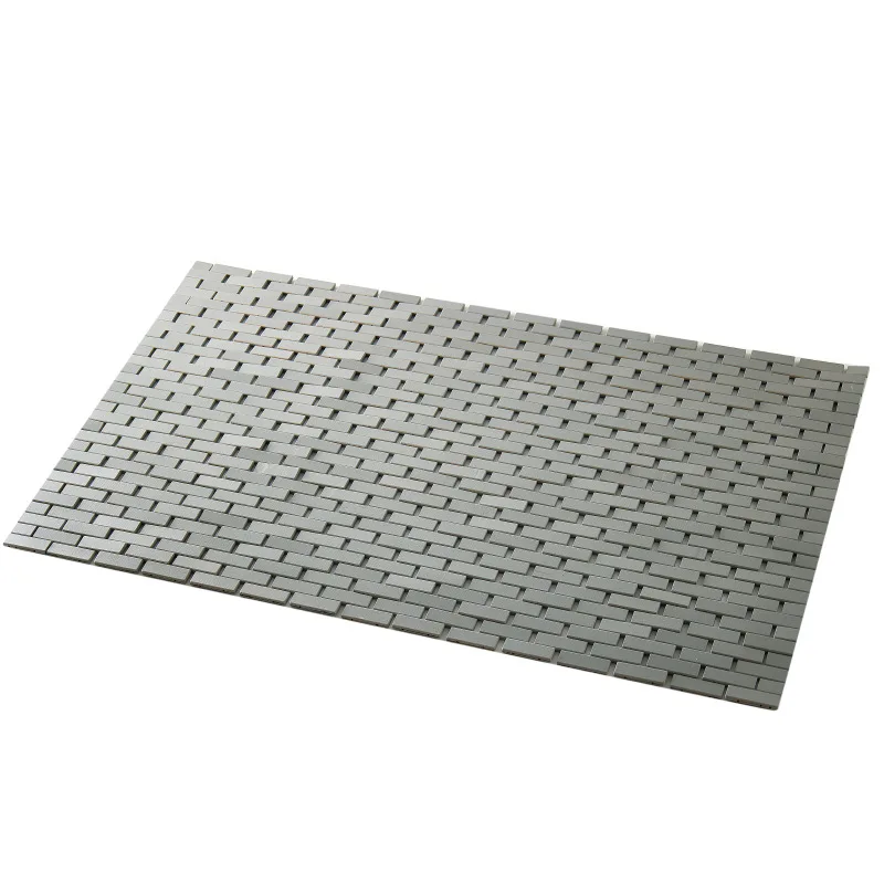 QUAWE 2023 Foldable Heavy Duty Non Slip Waterproof Wood Bamboo Spa Shower Bath mat