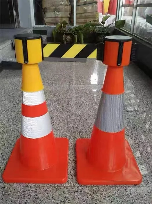 Traffic Cone Retractable Belt Barrier Tape Retractable Safety Belt Topper for Traffic Cones The Perfect Solution for Blocking