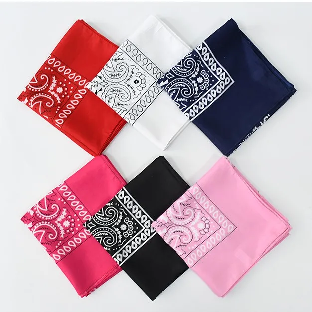 Extra large bandanas for men 90*90cm Polyester Paisley big size Oversize Bandana Custom Logo Printed Headwear