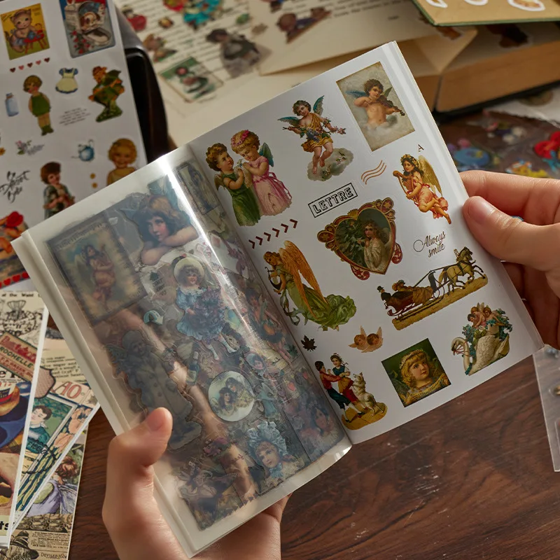 STICKERS PUNK 20 Sheets/pack Vintage Washi Stickers Set Retro Magazine Style Ephemera Sticker Book For Scrapbooking Album 03906