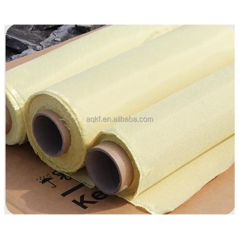 1000D340G plain twill bi-directional braided flame retardant kevlar fabric