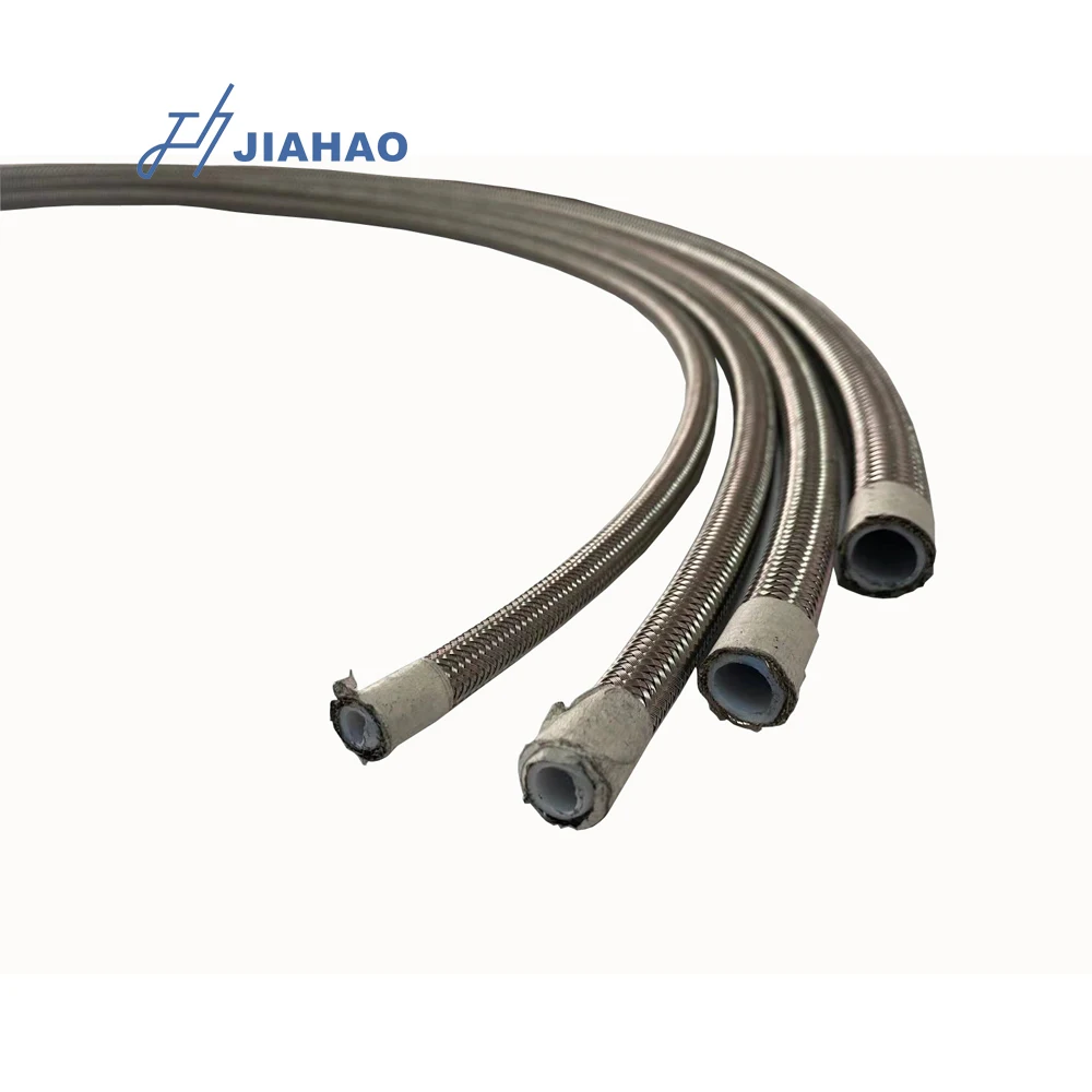 Racing Automotive an4 an6 an8 an10 an12 an16 Nylon Stainless Steel Braided e85 Oil Cooler Fuel Line PTFE Hose
