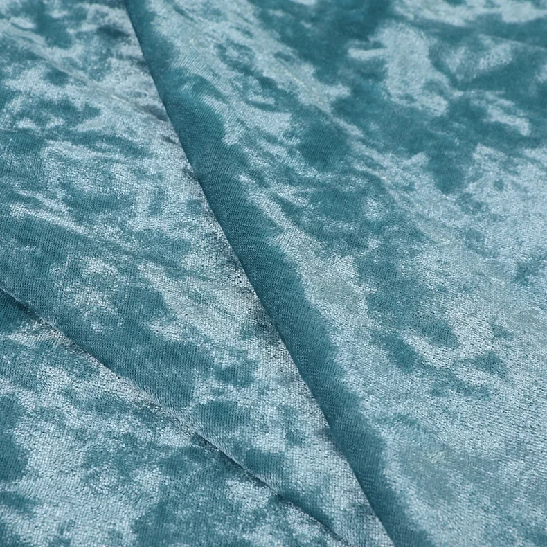 2021 best fashion fabric wholesale 100%polyester flash crushed velvet fabric for skirt