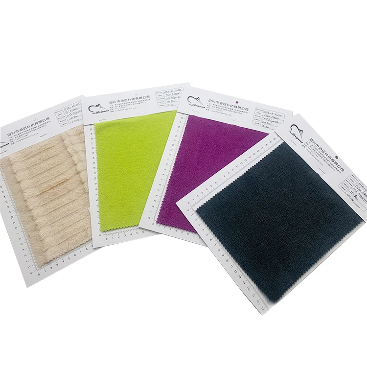 RTS Free Sample Book Textile Fabric Sherpa Samples Book Printed 100% Polyester Fabric