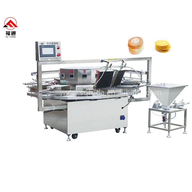 High Capacity Cigarette Waffle Tube Rolls Making Machine Industrial Kuih Kapit Maker Machine for Customization